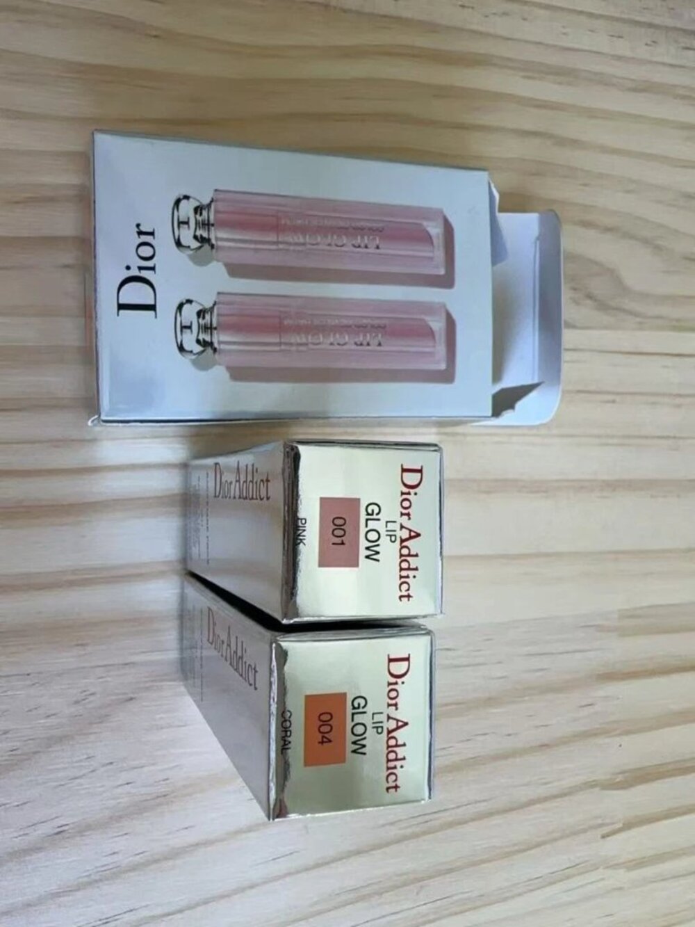 Dior Addict Lip Glow Reviver Duo 001 Pink 004 Coral LipGloss - Picture 3 of 3